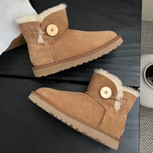 Botas de Nieve UGG de Lujo para Mujer, Cálidas y Elegantes, con Plataforma, Forro de Lana, Suela Gruesa y Cierre de Botones - Product Image 2