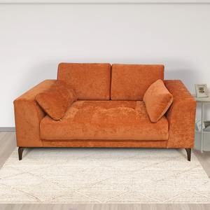 Canapé 2 places NELLIE en tissu corail - Product Image 1