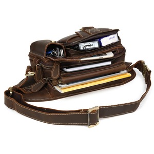 Personnalisé Rétro Vintage Hommes Grande Capacité <span class=keywords><strong>En</strong></span> <span class=keywords><strong>Cuir</strong></span> De Vache Véritable Sac <span class=keywords><strong>Banane</strong></span> Sac de Taille Pour <span class=keywords><strong>Homme</strong></span> - Product Image 6