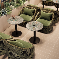 Ensemble de canapés confortables en tissu et coussin éponge de style rétro KSL pour meubles d'auberge de jeunesse au prix d'usine