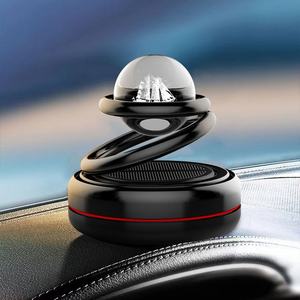 Ambientador Creativo <span class=keywords><strong>de</strong></span> Doble Anillo con Levitación, Perfume Sólido para Coche, Energía Solar, Aromaterapia, <span class=keywords><strong>Purificador</strong></span> <span class=keywords><strong>de</strong></span> <span class=keywords><strong>Aire</strong></span> Hecho <span class=keywords><strong>de</strong></span> Metal - Product Image 2