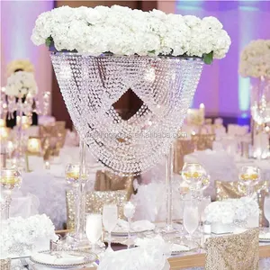 Di alta Qualità di Lusso Da Sposa Evento Decorativa Acrilica di Cristallo Da Tavolo Centrotavola Per La Cerimonia Nuziale