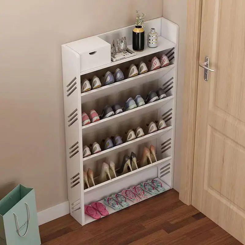 Living Room Entryway Furniture Modern 3 Tier Shoe Rack Cabinet Storage Entrance Portable Storage Shoe Shelf Cabinet