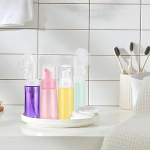 Flacon pompe en plastique PET transparent de 100 ml, 120 ml, 150 ml, 200 ml, 250 ml, distributeur de mousse cosmétique, tête de brosse en forme de cœur, nettoyant pour le visage - Product Image 4