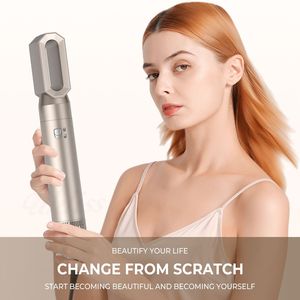 Vente en gros <span class=keywords><strong>Meilleur</strong></span> sèche-<span class=keywords><strong>cheveux</strong></span> <span class=keywords><strong>bouclés</strong></span> à air chaud Lisseur Brosse Salon Produits de coiffure Outils 6 en 1 Multi Hair Styler Sèche-<span class=keywords><strong>cheveux</strong></span> - Product Image 4