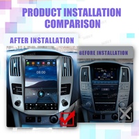 Autoradio 12,1 pouces pour Lexus RX RX300 RX330 RX350 RX400H 2004-2008 Android 13 Auto Carplay Lecteur multimédia GPS Navigation