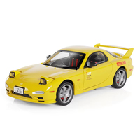 Mobil Diecast 1:32 Mazda RX7 FD3S Model Logam dengan Pintu Bisa Dibuka, Simulasi Suara & Lampu - Mainan Hadiah