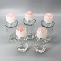 Chine Fabricant Vide Pierres Précieuses Rouleau Bouteille 10ml Huile Essentielle Parfum Verre Rouleau sur Bouteille Avec Boule Colorée