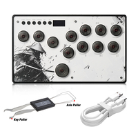 Duelpad C12 Arcade Joystick Leverless Controller Hitbox Pour PC Fighting Stick Clavier Pour PS4/PS3/Switch/Steam Game Accessoires