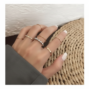 Vendita calda moda moda rosa placcato oro lega zircone anello di apertura carino luna sole farfalla intarsio gioielli da donna all'ingrosso - Product Image 1