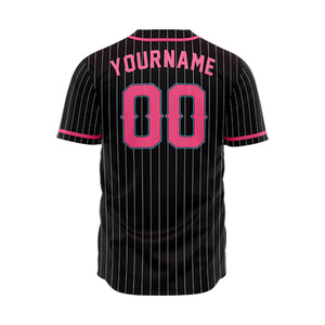 Maglia da Baseball Personalizzata in Tinta Unita, Design Gratuito, Alta Qualità, Vendita all'Ingrosso - Product Image 3