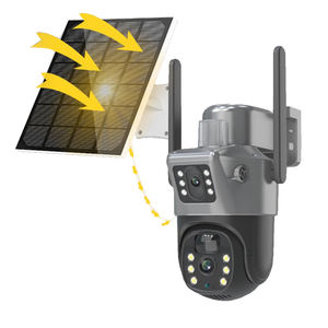 Cámara IP 4MP HD de Tres Pantallas, Cámara WiFi Externa para Exteriores 4MP V380, Doble Lente, Seguimiento Automático, Cámara de Seguridad PTZ, Video - Product Image 1