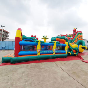 Ciudad inflable de dinosaurios, parque inflable gigante, parque temático al aire libre, parque de atracciones, castillo inflable grande - Product Image 3