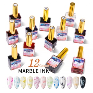 JTING Gel de Pintura para Uñas 15ml, Tinta Líquida Efecto Mármol y Floración Acuática, Esmalte de Uñas UV, Paquete Personalizado OEM con Etiqueta Privada - Product Image 1
