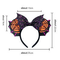 Oreilles de dessin animé MMMA pour Halloween Festival Paillettes Oreilles de souris pour la fête des enfants Accessoires de cheveux