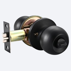 Probrico 2Pack Exterior <strong>Door</strong> <strong>Knob</strong> Key <strong>Black</strong> Modern Keyed Ambidextrous <strong>Door</strong> Lock 2-Year Warranty Easy Installation Stylish - Product Image 1