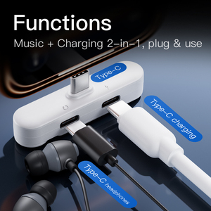 <span class=keywords><strong>Adaptateur</strong></span> universel Type-C pour casque, support de charge pour téléphone compatible <span class=keywords><strong>Apple</strong></span> iPhone 17, prise de transmission de données - Product Image 5