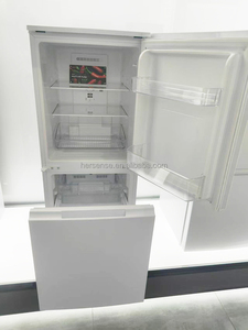 150L White Refrigerator Japanese Style Same Model Top Refrigerator Bottom <b>Freezer</b> Design for Home Use Top - Product Image 5