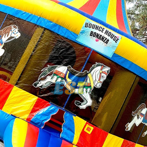 ปราสาทม้าหมุนเป่าลมสำหรับงานปาร์ตี้บ้านเด้งกลมพองได้ - Product Image 3