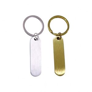Wholesale <b>Blanks</b> Keychain Personalize Custom Logo DIY Charms Metal Gold <b>Blank</b> Key <b>Ring</b> Silver Travel <b>Blank</b> Metal Tags Key Chain - Product Image 1