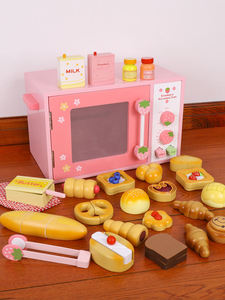 YOUBEIER Nuovo Giocattolo da Cucina per Bambini, Forno in Legno Multicolore per Gioco di Ruolo, Età 2-7 Anni - Product Image 2