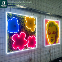 Enseigne lumineuse LED néon en acrylique de forme personnalisée pour bar, club, magasin, entreprise, mur