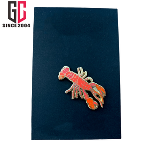 15 ans d'usine personnalisé métal homard émail épinglette cadeau pour les amoureux des tortues vie marine océan et aquarium créatures cadeau - Product Image 6