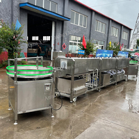 Machine à laver les bouteilles automatique commerciale Tasses en conserve Laveuse et sécheuse après remplissage