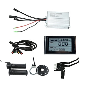 <span class=keywords><strong>Kit</strong></span> de commande de vélo électrique avec <span class=keywords><strong>assistance</strong></span> au pédalage, leviers de frein, accélérateur au pouce et écran LCD - Product Image 5