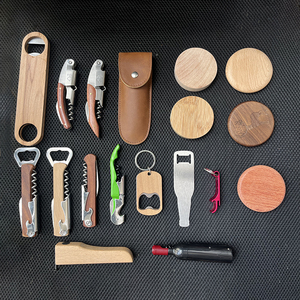 Ouvre-bouteille en bois personnalisable avec logo, <span class=keywords><strong>tire</strong></span>-<span class=keywords><strong>bouchon</strong></span> manuel pour cadeau de mariage - Product Image 3