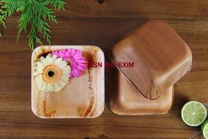 Cuencos y platos de vaina de hoja de palma Areca ecológicos desechables clásicos Colección de platos y utensilios - Product Image 5