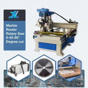 Ahşap MDF mermer testere kesici levha için döner daire testere kesme kafası ile 1325 2030 yüksek hızlı çok milli CNC Router mili