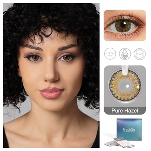 Miễn Phí Mẫu Freshgo Liên Hệ Với Ống Kính Hàng Năm Hàng Tháng Màu Liên Hệ Với 3 Tone Bán Buôn Dia 14.5/14.2/14.0Mm Biểu Tượng Tùy Chỉnh Ống Kính Mắt - Product Image 5