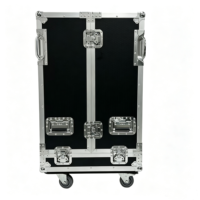 Flight case OEM empilable pour enceintes Line Array, protection pour enceintes D&B CCL8, conception à 3 ouvertures, avec 4 roues et rainures