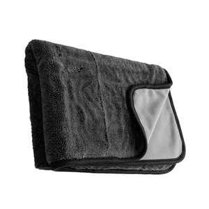 Toalla de microfibra de una sola capa con bucle retorcido Hellio World HW-TLS 600GSM para coche, 60x90cm, de secado rápido y fácil de escurrir, venta al por mayor - Product Image 1