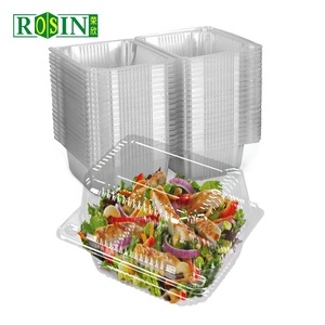 Dùng Một Lần Pet Rõ Ràng Bánh Mì Nhựa Lưu Trữ Hộp Thực Phẩm Takeaway Container Vỏ Sò Rõ Ràng Bánh Tráng Miệng Hộp Nhựa - Product Image 1