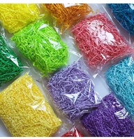 Papier de rembourrage décoratif recyclé en vrac pour boîtes cadeaux, noir, marron, papier froissé, raphia, papier déchiqueté multicolore