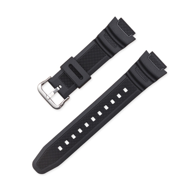 Replacements 18mm Curved End Watch Resin Band for AE 1000 1200 1300 W 800 Rubber Watch Strap AQ S810W Watch Resin Strap