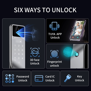 Khóa cửa thông minh Sinovo Apartment Home Room, mở khóa bằng mật mã số, không cần chìa khóa, điều khiển bằng ứng dụng Tuya, nhận diện vân tay và khuôn mặt - Product Image 3