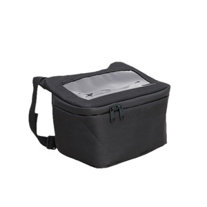 Sac de guidon de moto avec support de téléphone tactile, pochette de rangement avant pour vélo électrique, scooter et cyclomoteur - Product Image 1