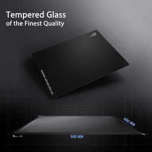 Tapis de souris de jeu Rog Moonstone Ace L en verre trempé 100% original, vente en gros, 500x400mm, pour une précision de jeu accrue - Product Image 1
