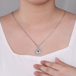 Usine directe 18K or blanc solide personnalisé luxe diamant naturel non serti centre pierre pendentif rapide breloques fines pour cadeau d'anniversaire - Product Image 2