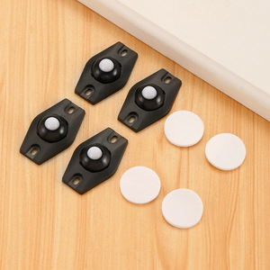 Accesorio de polea autoadhesiva para bases móviles de baño en el hogar u hospital, con ruedas pequeñas de plástico y ruedas giratorias - Product Image 1