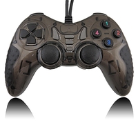 2 unids/lote negro blanco con cable controlador de vibración Dual Game Pad Twin Dobles juegos Gamepad para PC Sistema de ventana portátil TVBOX