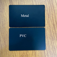 Tarjeta de Visita Digital Metálica de Cara Completa para Grabado Láser, Tarjeta de Visita Metálica NFC con Impresión Personalizada