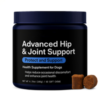 Protection et soutien de la santé des hanches et des articulations des chiens – Complément alimentaire à croquer doux pour soins avancés avec extrait de lin et de canneberge et absorption rapide