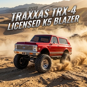 Traxxas TRX-4 K5 Blazer High <span class=keywords><strong>Trail</strong></span> con Licencia Oficial, Crawler RC <span class=keywords><strong>1</strong></span>/10, <span class=keywords><strong>Motor</strong></span> Titan 550 21T, ESC XL-5 HV, Transmisor de Radio TQi de 4 Canales - Product Image 1