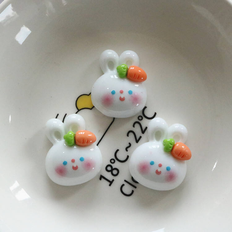 Bright face - Wearing radish rabbit white