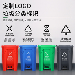 Pedal Operated Outdoor Waste Bin Rectangular 87L PP <b>Material</b> Durable For Industrial Commercial Use - Product Image 5
