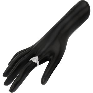 Jewelspaark Diamond <b>Ring</b> 0.94 Cttw Round Cut 925 Sterling <b>Silver</b> Engagement Band For Women - Product Image 3